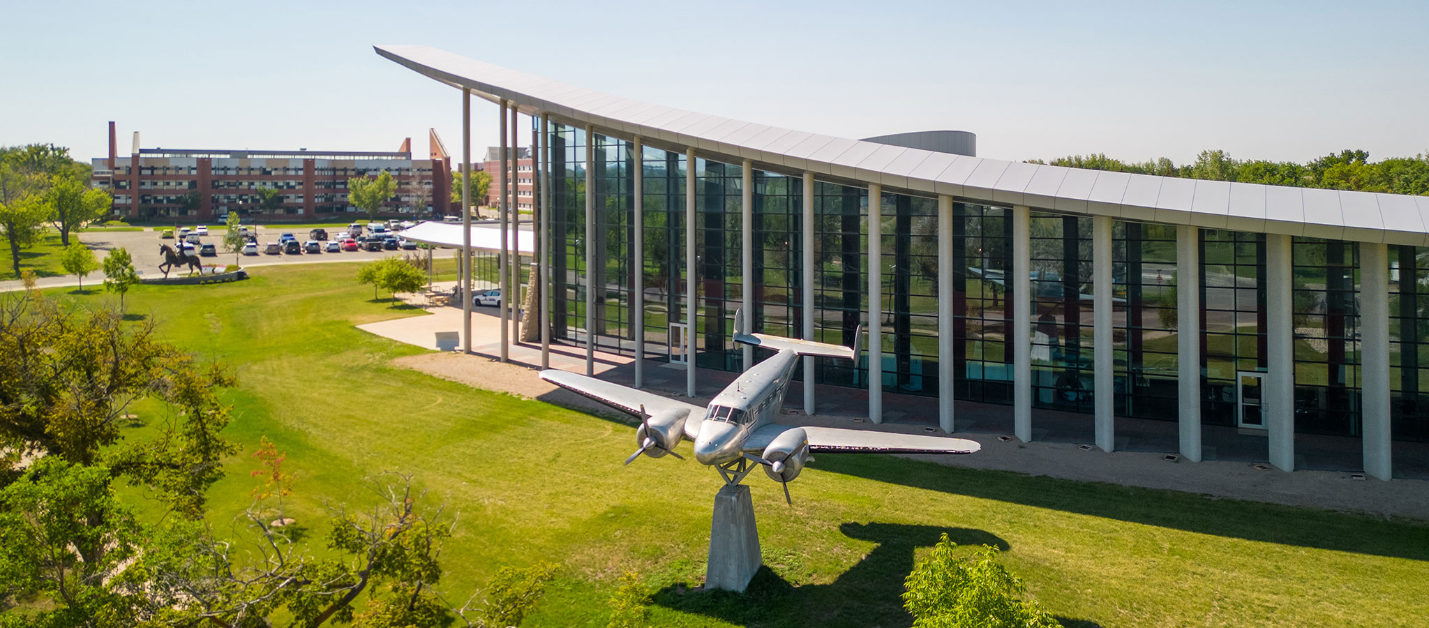 Aerial view of The Friends of the RCMP Heritage Centre